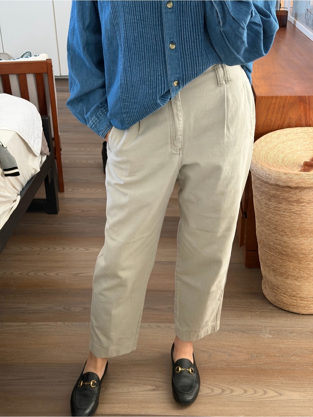 Liz Claiborne, Khaki Denim, 12P